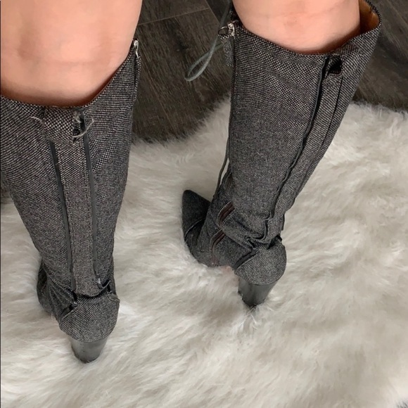 L.A.M.B. | Lace up knee high heeled boot - Picture 16 of 16